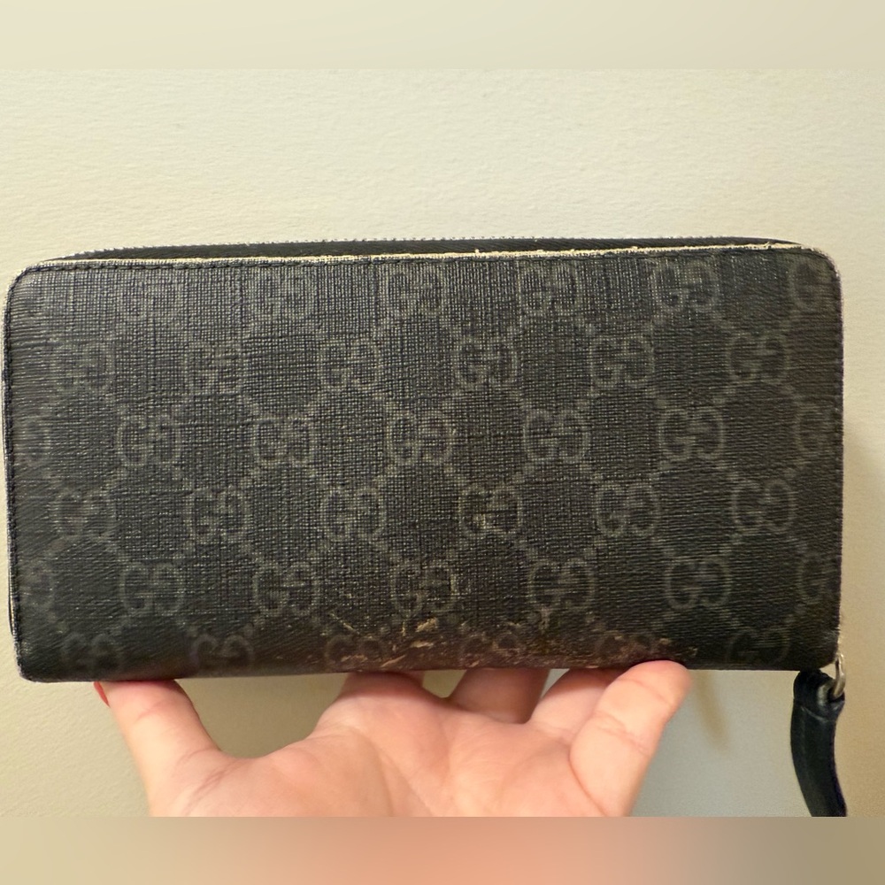 Gucci GG Supreme Monogram w/ Kingsnake Long Wallet - Picture 2 of 8